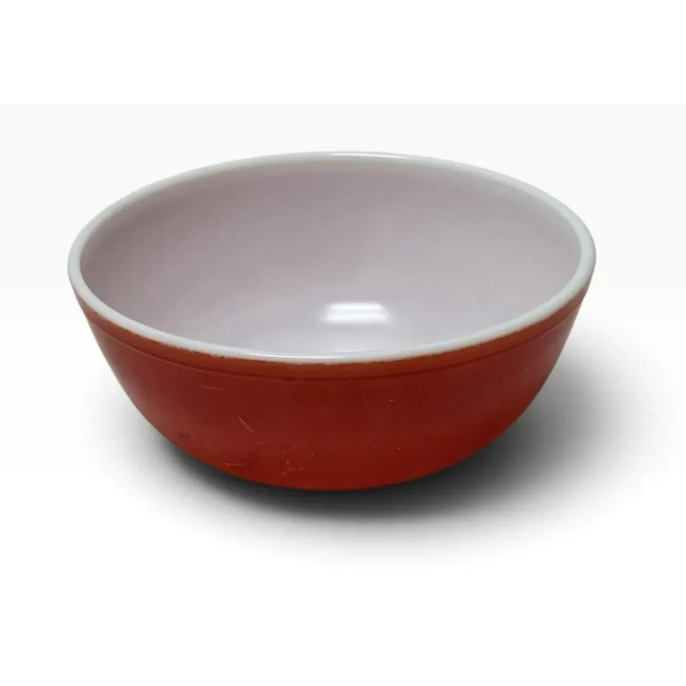 Pyrex Primary Color Red Nesting Mixing 4 Quarts Bowl #404